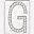 Silver Letter G