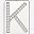 Silver Letter K