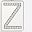 Silver Letter Z