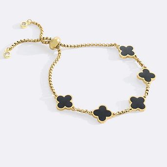 Clover Enamel Bracelet