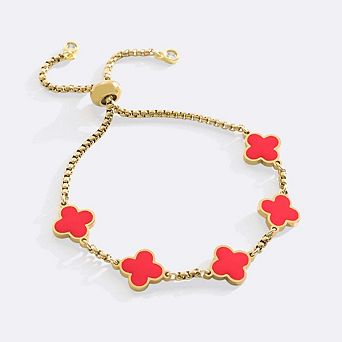 Clover Enamel Bracelet