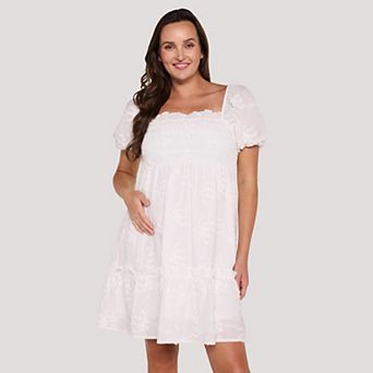 Maternity Motherhood® Puff Sleeve Mini Dress