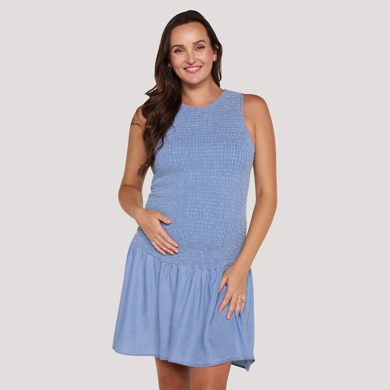 Женские платья Maternity Motherhood ® Smocked Drop Waist Mini Dress