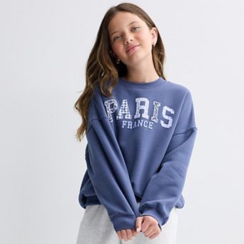 Girls 6-20 SO® Long Sleeve Oversized Sweatshirt in Regular & Plus Size