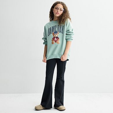 Girls 6-20 SO® Stripe Long Sleeve Oversized Sweatshirt in Regular & Plus Size