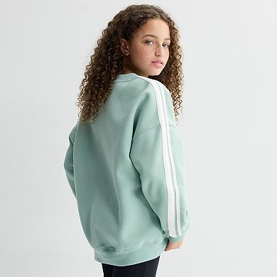 Girls 6-20 SO® Stripe Long Sleeve Oversized Sweatshirt in Regular & Plus Size
