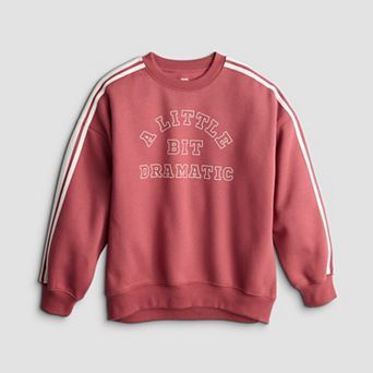 Girls 6-20 SO® Stripe Long Sleeve Oversized Sweatshirt in Regular & Plus Size
