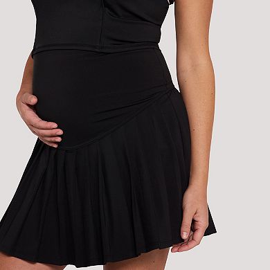 Maternity Motherhood® Pleated Skirt with Built-In Shorts