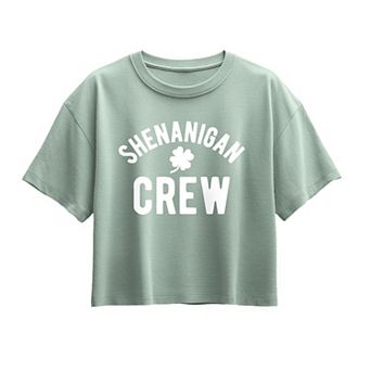 Girls 7-16 Shenanigan Crew Boxy Tee
