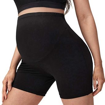 Women's Maternity Shorts Over Belly High Waist Workout Yoga Casual Pregnancy Shorts