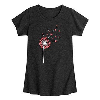 Girls 7-16 Dandelion Hearts Graphic Tee