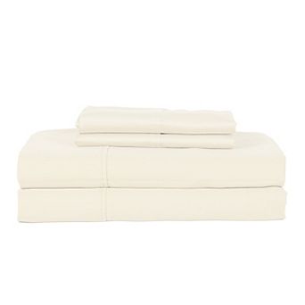 Premium Lightweight 330 Thread Count Cotton Sateen 4 pc Sheet Set