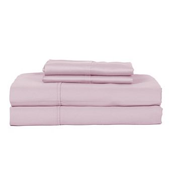 Premium Lightweight 330 Thread Count Cotton Sateen 4 pc Sheet Set