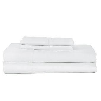 Premium Lightweight 330 Thread Count Cotton Sateen 4 pc Sheet Set