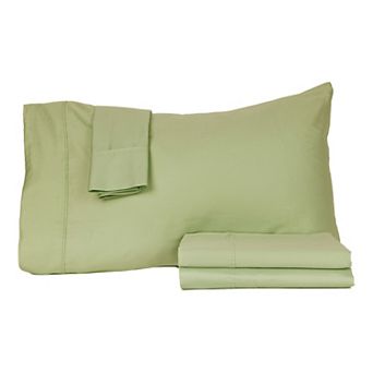 Premium Lightweight 440 Thread Count Cotton Sateen 4 pc Sheet Set