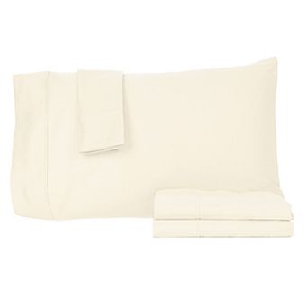 Premium Lightweight 440 Thread Count Cotton Sateen 4 pc Sheet Set