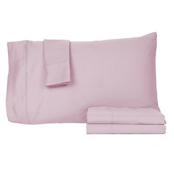 Premium Lightweight 440 Thread Count Cotton Sateen 4 pc Sheet Set