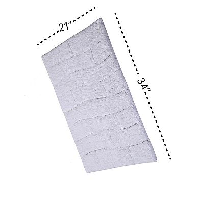 Stylish And Comfortable All Season Traditional New Tile Design Cotton Bath Rug