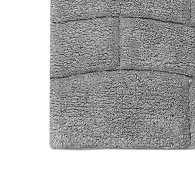 Stylish Comfortable Traditional New Tile Design 2 PC Cotton Bath Rug Set 20" X 30" & 24" X 40"