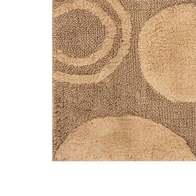 Stylish And Comfortable Traditional Orbit Design 2 PC Cotton Bath Rug Set 20"x30" & 24"x40"