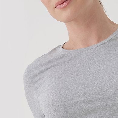 Organic Cool Stretch Fitted Long Sleeve Tee