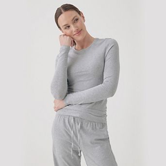 Organic Cool Stretch Fitted Long Sleeve Tee