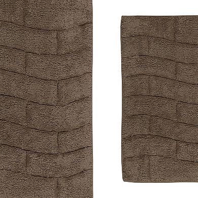 Stylish And Comfortable All Season Traditional New Tile Design Cotton Bath Rug