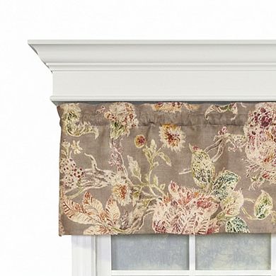 100% Cotton High Quality Monte Cristo Tailored Window Valance with 1.5" Rod Pocket 50" X 12" Gray