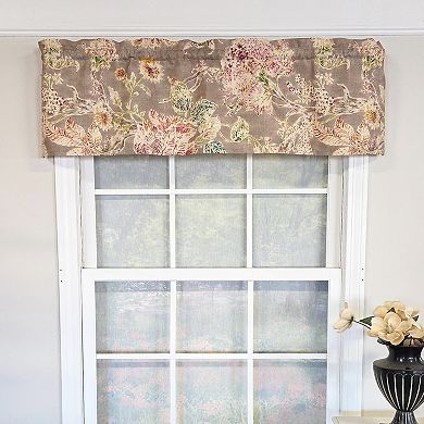 100% Cotton High Quality Monte Cristo Tailored Window Valance with 1.5" Rod Pocket 50" X 12" Gray