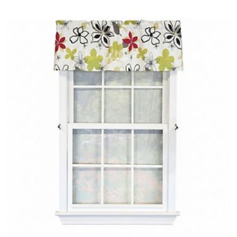 100% Cotton High Quality Aria Tailored Window Valance with 1.5" Rod Pocket 50" W X 12" L Ivory