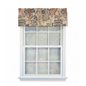 100% Cotton High Quality Silvia Tailored Window Valance with 1.5" Rod Pocket 50" W X 12" L Multi