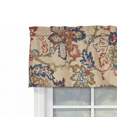 100% Cotton High Quality Silvia Tailored Window Valance with 1.5" Rod Pocket 50" W X 12" L Multi
