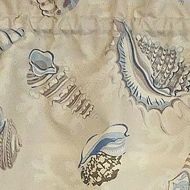 100% Cotton High Quality Beachbound Tailored Window Valance with 1.5" Rod Pocket 50" W X 12" L Blue