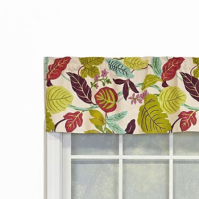 100% Cotton High Quality Antonia Tailored Window Valance with 1.5" Rod Pocket 50" W X 12" L Spring
