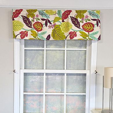 100% Cotton High Quality Antonia Tailored Window Valance with 1.5" Rod Pocket 50" W X 12" L Spring