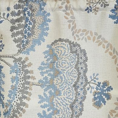 100% Cotton High Quality Serene Tailored Window Valance with 1.5" Rod Pocket 50" W X 12" L Blue