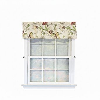 100% Cotton High Quality Anicete Tailored Window Valance with 1.5" Rod Pocket 50" W X 12" L Cream