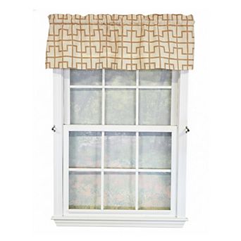 100% Cotton High Quality Torres Tailored Window Valance with 1.5" Rod Pocket 50" W X 12" L Cream