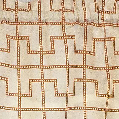 100% Cotton High Quality Torres Tailored Window Valance with 1.5" Rod Pocket 50" W X 12" L Cream