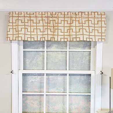 100% Cotton High Quality Torres Tailored Window Valance with 1.5" Rod Pocket 50" W X 12" L Cream