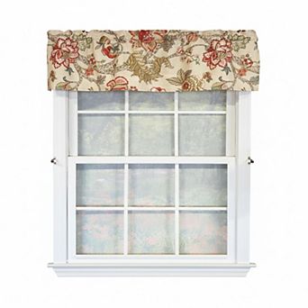 100% Cotton High Quality Ceci Tailored Window Valance with 1.5" Rod Pocket 50" W X 12" L Red