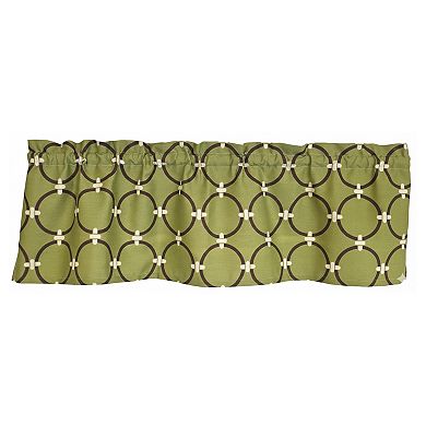 100% Cotton High Quality Rings Tailored Window Valance with 1.5