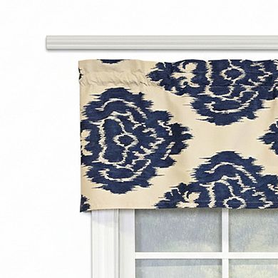 100% Cotton High Quality Flame Tailored Window Valance with 1.5" Rod Pocket 50" W X 12" L Navy