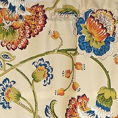 100% Cotton High Quality Moira Tailored Window Valance with 1.5" Rod Pocket 50" W X 12" L Multi