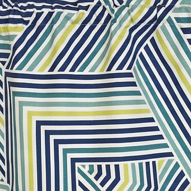 100% Cotton High Quality Bypass Tailored Window Valance with 1.5" Rod Pocket 50" W X 12" L Multi