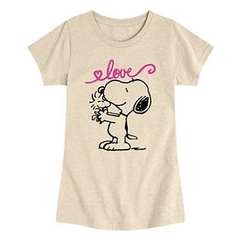 Girls 7-16 Peanuts Snoopy Love Graphic Tee