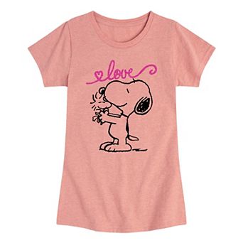 Girls 7-16 Peanuts Snoopy Love Graphic Tee