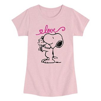 Girls 7-16 Peanuts Snoopy Love Graphic Tee