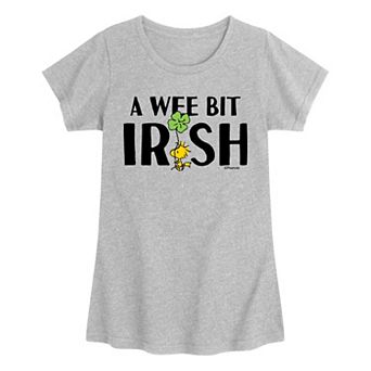 Girls 7-16 Peanuts Woodstock A Wee Bit Irish Graphic Tee