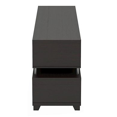ENITIAL STAR Eliana Wood Multi-Storage TV Stand in Cappuccino